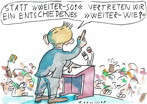 Cartoon: weiter (medium) by Jan Tomaschoff tagged fdp,lindner,fdp,lindner