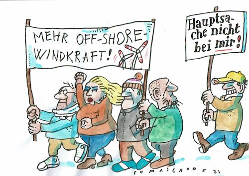Cartoon: Windkraft (medium) by Jan Tomaschoff tagged windrad,egoismus,enreuerbare,energie,windrad,egoismus,enreuerbare,energie