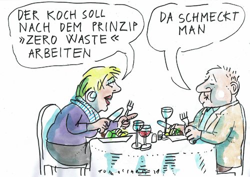 Cartoon: zero waste (medium) by Jan Tomaschoff tagged umwelt,abfall,ernährung,umwelt,abfall,ernährung