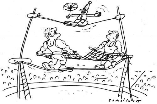 Cartoon: Zirkus (medium) by Jan Tomaschoff tagged zirkus