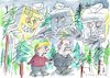 Cartoon: Angst (small) by Jan Tomaschoff tagged cdu,spd,wahlen
