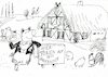 Cartoon: Bauernhof (small) by Jan Tomaschoff tagged tourismis,bauernhof