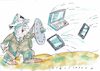 Cartoon: Cyberangriff (small) by Jan Tomaschoff tagged internet,cyberangriff