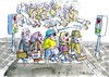 Cartoon: Dichtestress (small) by Jan Tomaschoff tagged stadt,schweiz
