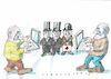 Cartoon: Duell (small) by Jan Tomaschoff tagged kommunikation,technik,pc,internet