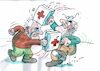 Cartoon: Es laufen Studien (small) by Jan Tomaschoff tagged medizin,wissenschaft,meinungen