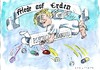 Cartoon: Friedenswunsch (small) by Jan Tomaschoff tagged friede,nerven,verrücktes