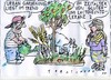 Cartoon: Gardening (small) by Jan Tomaschoff tagged umwelt,allergien,garten