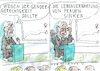 Cartoon: Gender (small) by Jan Tomaschoff tagged lebenserwartung,gesundheit,männer,frauen