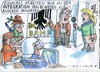 Cartoon: Integration (small) by Jan Tomaschoff tagged migration,asyl,bürokratie