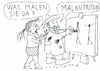 Cartoon: Malnutrition (small) by Jan Tomaschoff tagged gesundheit,ernährung,malnutrition,abbau