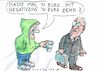 Cartoon: Negativzins (small) by Jan Tomaschoff tagged negativzuins,geld
