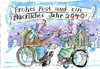 Cartoon: Neujahr (small) by Jan Tomaschoff tagged neujahr,zukunft,demografie