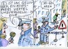 Cartoon: No go (small) by Jan Tomaschoff tagged einwanderung,integration