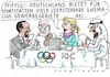 Cartoon: Olympia (small) by Jan Tomaschoff tagged deutschlant,olympia,wirtschaft,krise