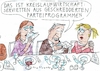 Cartoon: Recycling (small) by Jan Tomaschoff tagged parteiprogramme,wahlversprechen,recycling