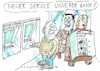 Cartoon: Service (small) by Jan Tomaschoff tagged bankenkrise