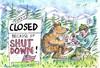Cartoon: shut down (small) by Jan Tomaschoff tagged shut,down,national,parks