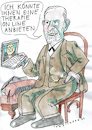 Cartoon: Therapie (small) by Jan Tomaschoff tagged psyche,begegnung,internet,freud