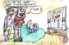 Cartoon: TV (small) by Jan Tomaschoff tagged tv,fernsehen,kinder,bildung,werbung