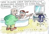 Cartoon: unpersönlich (small) by Jan Tomaschoff tagged gesundheit,zuwendung,technik,edv