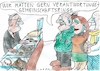 Cartoon: Verantwortungsgemeinschaft (small) by Jan Tomaschoff tagged partnerschaft,famile,gemeinschaft