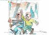 Cartoon: Verbündete (small) by Jan Tomaschoff tagged gemeinsamkeiten,konflikte