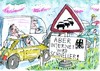 Cartoon: Verkehrs- und Informationsfluss (small) by Jan Tomaschoff tagged internet,verkehr,stau