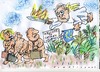 Cartoon: Vertreibung aus Steuerparadies (small) by Jan Tomaschoff tagged steuern,steueroasen
