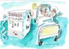 Cartoon: Zuwendung (small) by Jan Tomaschoff tagged schwesternmangel,pflegermangel,krankenhaus