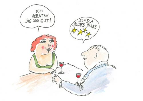 Cartoon: Blablubb (medium) by nele andresen tagged kneipe