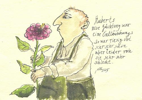 Cartoon: Rosenzüchter (medium) by nele andresen tagged rosen,gestank,gärtner,
