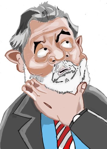 Cartoon: Presidente Lula (medium) by MRDias tagged caricature,cartoon