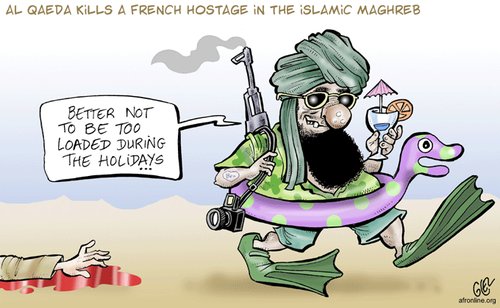 Cartoon: Al Qaeda Holidays (medium) by Damien Glez tagged al,qaeda