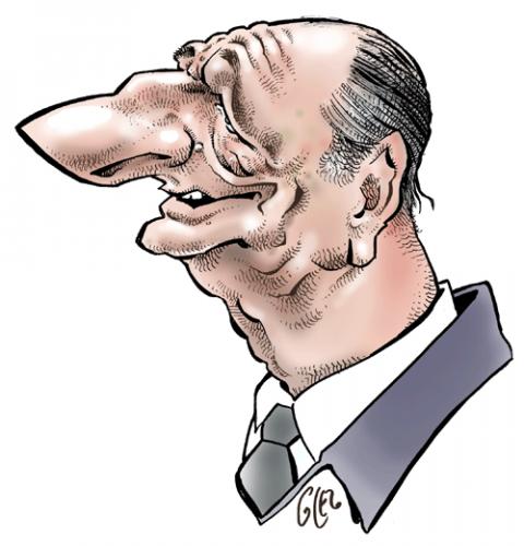 Cartoon: Jaques Chirac (medium) by Damien Glez tagged jaques,chirace,france