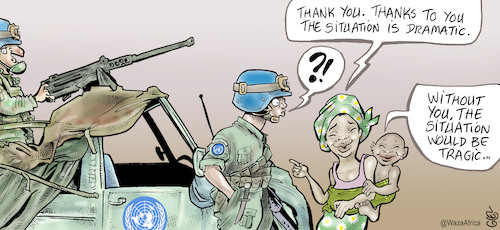 Cartoon: Peacekeeping Force (medium) by Damien Glez tagged united,nations,peacekeeping,forces,united,nations,peacekeeping,forces