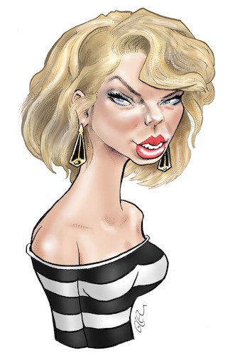 Cartoon: Taylor Swift (medium) by Damien Glez tagged taylor,swift,singer,taylor,swift,singer