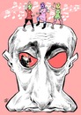 Cartoon: Pussy Riot (small) by Damien Glez tagged pussy,riot,pussyriot,putin,russia