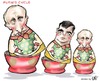 Cartoon: Putins Cycle (small) by Damien Glez tagged putin russia