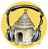 Cartoon: Radio in Africa (small) by Damien Glez tagged radio,africa,media,press