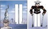 Cartoon: Twin Towers (small) by Damien Glez tagged twin,towers,11september,september11,terror