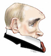 Cartoon: Vladimir Putin (small) by Damien Glez tagged vladimir,putin,russia