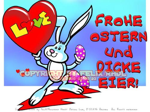 Cartoon: Oster Cartoon (medium) by FeliXfromAC tagged ostern,happy,easter,hase,felix,illustration,aachen,illustrator,design,glückwunsch,rabitt,eier,egg,feiern,cool,cartoon,comic,comics,comix,germany