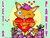 Cartoon: Cartoon Cat (small) by FeliXfromAC tagged nice,animals,tiere,tier,logos,sympathiefiguren,mascots,wallpapers,characters,characterdesign,figuren,hey,melde,dich,whimsical,felix,alias,reinhard,horst,reinhard,horst,design,line,red,love,herzen,beziehung,aachen,katze,cat,party,greeting,card,stockart,