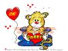 Cartoon: Lovecrazy Leo-Sorrrrrrrrrrrrrrry (small) by FeliXfromAC tagged leo,love,tiere,tier,animal,lovecrazy,character,design,handy,wallpaper,animal,tier,leopard,gitarre,gesang,comic,comix,cartoon,felix,alias,reinhard,horst