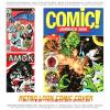 Cartoon: Retro Comic Covers (small) by FeliXfromAC tagged retro design woman frau comic cover poster monster girl cartoon amok action fantasy young guns marvel look 70s 50s stockart 