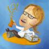 Cartoon: Steffen (small) by illustrita tagged man,mann,business,tea,tee