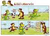 Cartoon: Lilli und Marvin - Fussball (small) by salinos tagged lill,marvin,fussball