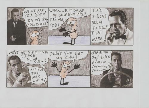 Cartoon: A La Carte (medium) by calebgustafson tagged humphrey,bogart,gun