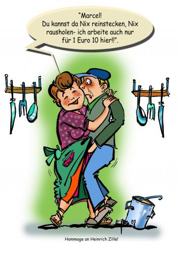 Cartoon: Frei nach H.Zille Bln. (medium) by cartoonist_egon tagged humor,soziales,politik,sgb,ii
